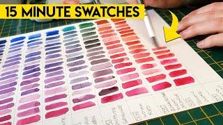 The EASIEST color mixing charts for watercolor and gouache  STEP BY STEP