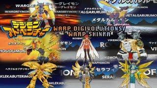 Digimon Adventure PSP - All Warp DigivolvesWarp ShinkaMega Levels