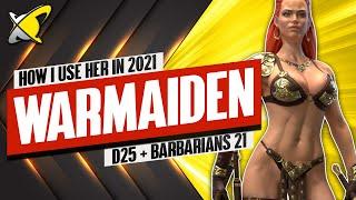 WARMAIDEN IS STILL USEFULL IN 2021  My Dragon 25 & Barbarians 21 Teams  RAID Shadow Legends