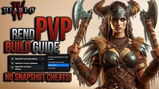 Barbarian REND PvP build in Season 3  NO Selig NO ExploitsDeep Dive GUIDE vs ALL CLASSESDiablo 4