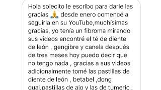 Experiencias con mis recetas problemas de fibroma explicó las plantas..