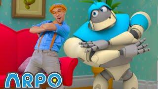 Blippi and ARPO Team UP  ARPO  Educational Kids Videos  Moonbug Kids