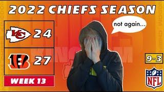 Kansas City Chiefs Fan REACTS to Week 13 vs. Bengals  KC 24-27 CIN  2022 NFL Season