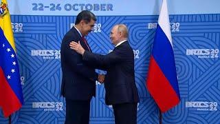 Putin meets Venezuelas Maduro at BRICS summit  AFP