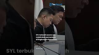 SAH SYL Dituntut 12 Tahun Penjara