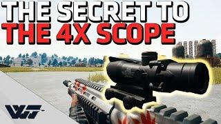 SECRET to the 4X Scope - به راحتی به اهداف متحرک ضربه بزنید - PUBG