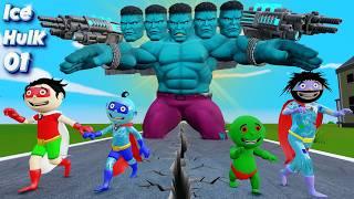 Ice Hulk Monster Cartoon Comedy  Ice Hulk Monster Comedy  Funny Comedy Video - Bittu Sittu Toons