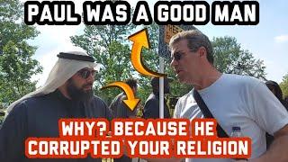 Why Dont You Muslims Like Paul? Sheikh Mohammed And Visitor Speakers Corner Sam Dawah