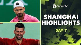 Djokovic vs Cobolli Dimitrov Zverev All Feature  Shanghai 2024 Highlights Day 7