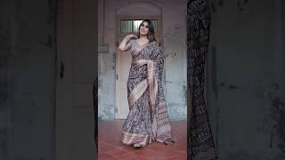 Sareewave Presents Dark Deep Brown Silk Saree With Printed Work Price-1399-Product Code- 39817