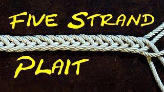 How to Tie a 5 Strand Plait Flat