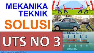 Solusi UTS Mekanika Teknik 2023 Nomor 3