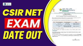 CSIR NET Exam Date Out  NTA Announced New Dates for CSIR JRF Exam June 2024 I IFAS