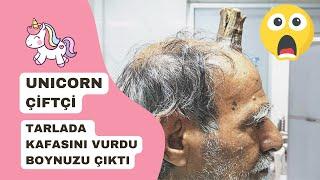 Kafasında Boynuz Çıkan Adam #unicorn Çiftçi 