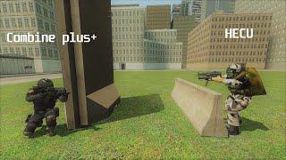 Garrys mod npc war - Combine Plus+ versus HECU Gmod Npc Battle