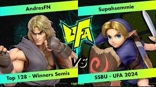 UFA 2024 SSBU - AndresFN Ken vs Supahsemmie Young Link - Top 128 Winners Semi-Finals - SSBU