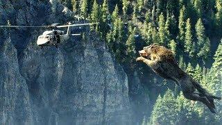Giant Wolf Attack Scene - Wolf vs Helicopter - Rampage 2018 Movie Clip HD