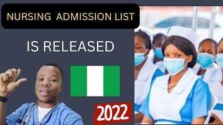 Nursing and midwifery admission list is released in Nigeria.