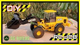 How to make rc jcb wheel loader from cardboard and syringe  diy rc 467zx jcb india by SG Builds
