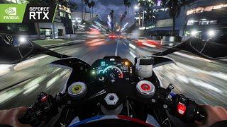 ⁴ᴷ⁶⁰ GTA 5 POV Ultra Realistic Motorbike Ride Gameplay 2023 Ray Tracing RTX 3090 Graphics Mod