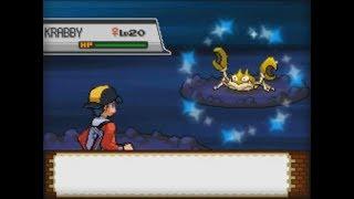 Live Shiny Krabby in Cliff Cave HeartGold