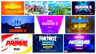 All Fortnite Cinematic Season Trailers Chapter 1 - Chapter 3