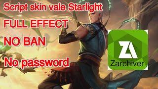 Script skin vale Starlight full Effect No Password Mobile Legends