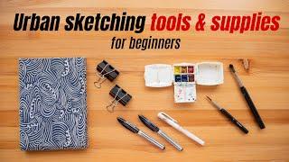 Urban sketching tools and supplies for beginners  What Im using
