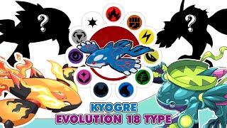 18 Types Kyogre - Pokemon Type Swap 2023 Part 1