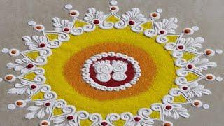 Lakshmi charan rangoli  Lakshmi Pooja Rangoli  Lakshmi padam rangoli  Festival Rangoli