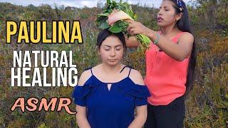 NATURAL HEALING RELAXING MASSAGE with HEALING PLANTS   LIMPIEZA SANADORA ASMR