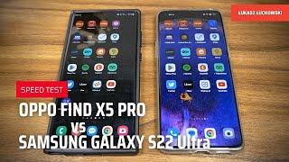 OPPO Find X5 Pro vs SAMSUNG Galaxy S22 Ultra SPEED TEST Snapdragon 8 Gen 1 vs Exynos 2200