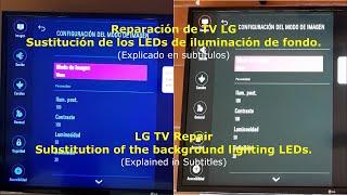 Reparación TV LG 43LH5100 Imagen Azul