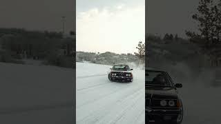 Snow Slides in the BMW 635CSi