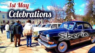 1st May Celebrations in Siberia  TOMSK  Russia  4K