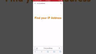 Find IP Address of your device