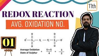 Redox Reactions Mole Concept-2 । Class 11 L1  Average Oxidation Number Calculation