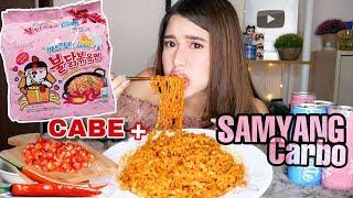 SAMYANG CARBONARA + CABE RAWIT NYIKSA TAPI ENAK Special 700K Subscribers