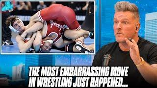 The Most Embarrassing Move In Wrestling Happened In The NCAA Championship...  Pat McAfee Reacts