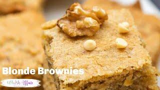 Blonde Brownies Recipe No Mixer Required Soft And Chewy Brownies