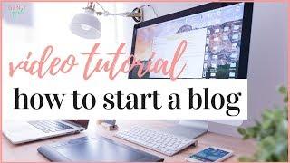 HOW TO START A BLOG IN 2021  VIDEO TUTORIAL 