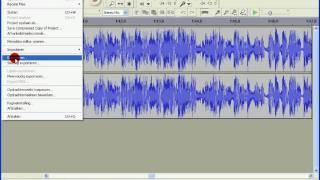 How to export Audacity files AUP to MP3 files