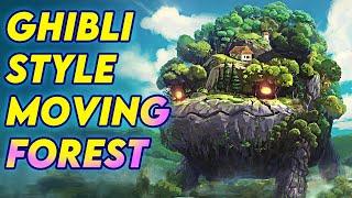 Ghibli Style MOVING FOREST Full Procreate Process Walkthrough