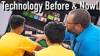 Using Technology in School Before and Now