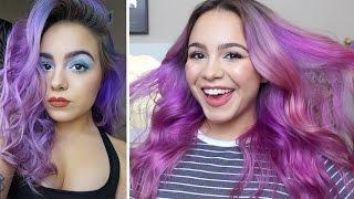 DIY Re Coloring my Hair Blue Purple to Magenta by Mirellabellebeauty  ARCTIC FOX HAIR COLOR