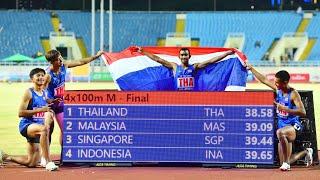 4x100m men Final SEA Games record Southeast Asian Games 31st HanoiVietnam 2021