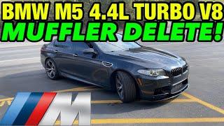 2013 BMW M5 4.4L TWIN TURBO V8 Dual Exhaust w MUFFLER DELETE