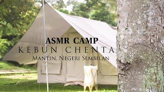 Vlog 15  Kebun Chenta Campsite  Mantin Negeri Sembilan  Naturehike Air  ASMR Camping  Raining