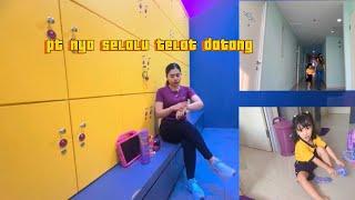 HARI KE 169 AGNES SEAkOLAH PRESCHOOL HARI INI GYM nyA sama papa yeay