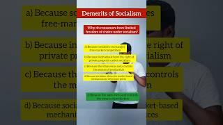 demerits of socialism part 2  business economics mcq questions  ca foundation #shorts